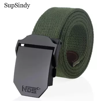 SupSindy Модный мужской холщовый ремень, роскошные черные джинсовые ремни с металлической пряжкой, ремни для мужчин, армейский военный тактический ремень, мужской ремешок