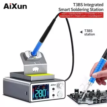 Сварочная станция AIXUN T3BS 75 Вт с ручкой T115/T210 C210 C115, паяльник для мобильного телефона, инструменты для ремонта процессора SMD BGA