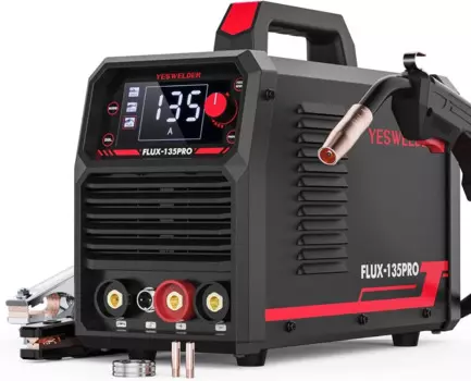 Сварочный аппарат 135Amp, сварочный аппарат 3-в-1 с большим фотографическим цифровым дисплеем, IGBT инверторный Сварочный аппарат