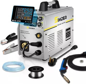 Сварочный аппарат MIG, сварочный аппарат 4 в 1 MIG/MAG/Lift TIG/Stick, сварочный аппарат 110/220 В с двойным напряжением и флюсовой проволокой