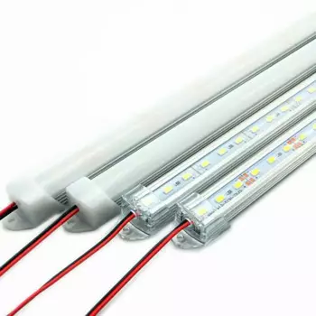 Сверхъяркая жестсветодиодный светодиодная ленсветильник 50 см DC 12 В 36 SMD 5630 с алюминиевым корпусом