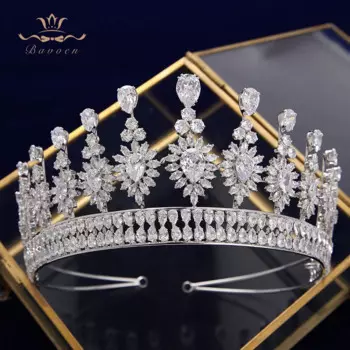 Сверкающая Диадема из фианита, короны для невесты, позолоченные кристаллами, короны, свадебные аксессуары для волос