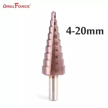 Сверла по металлу DRILLFORCE 4-12/20/32 мм HSSCO