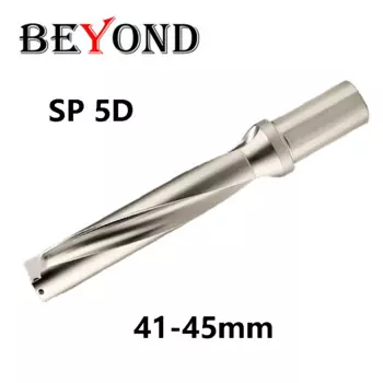 Сверло BEYOND U 5D 41 мм 42 43 44 45 мм SP Быстрое сверло с плоским дном Сверление с внутренним подводом СОЖ Интенсивное сверление