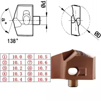 Сверло корона карбидное JCD 3D/5D/8D/10D