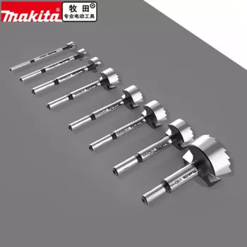 Сверло Makita Forstner для сверления отверстий по дереву 10 мм 15 мм 20 мм 25 мм 26 мм 30 мм 32 мм 35 мм 40 мм 50 мм D-47357, деревообработка
