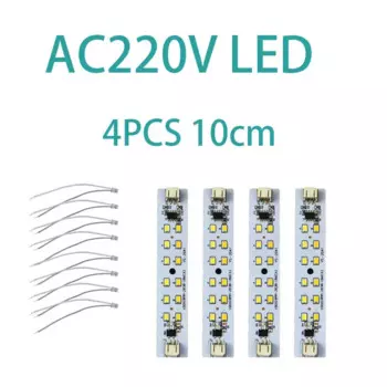 Светодиодная гибкая лента 4 шт., 3 цвета, AC220V