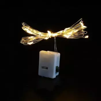 Светодиодная гирлянда lyfs теплый белый 1 метр 10 LED