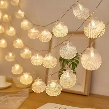 Светодиодная гирлянда ракушка 10 м 80 LED
