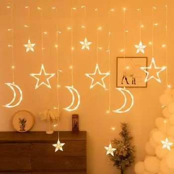 Светодиодная гирлянда Ramadan EID Mubarak теплый белый 3 м