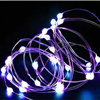 Светодиодная гирлянда USB 10 м теплый белый