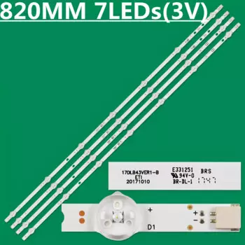 Светодиодная лента 10 комплектов, 7 ламп для LB43007 svv430a50 _ a56 фотоблесток 43L1754DB 43L3653DB 43L3654DB 43L3753DB