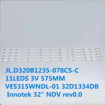Светодиодная лента, 2 шт./Лот, 11 светодиодов, 3 в, 575 мм, JL.D320B1235-078CS-C 32D1334DB Innotek 32 "NDV rev0.0