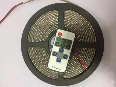 Светодиодная лента 335SMD, боковое излучение, 5 м, 600 светодиодов, 120 светодиодов/м, вид сбоку, водонепроницаемая, IP65, 12 В, для лестницы/шкафа/декор домашнего бара + радиочастотный диммер