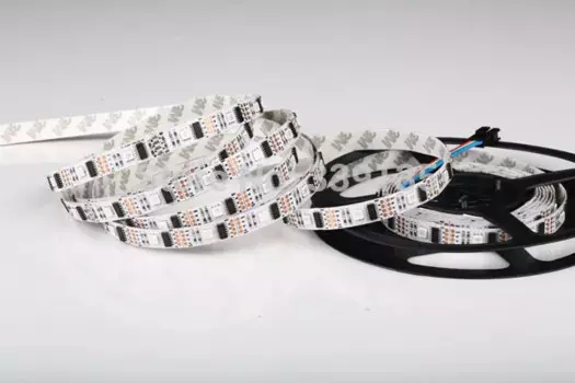 Светодиодная лента 5050 smd rgb ws2801 пиксельное цифровое освещение; 32 светодиода/м с 32 шт. WS2801 IC, DC5V, белая печатная плата, не Водонепроницаемая IP20