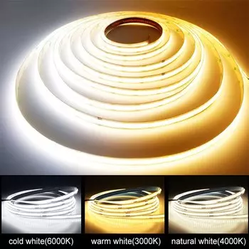 Светодиодная лента Aamasun COB 8мм 320leds/м