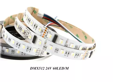 Светодиодная лента DC24V DMX512 60LED/M/10Pixe RGBW, Светодиодная лента UCS512, белая печатная плата