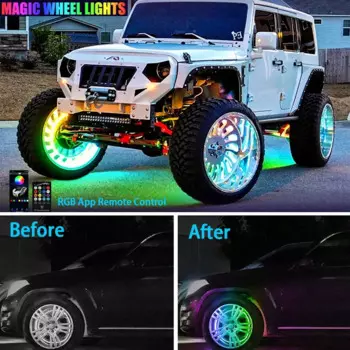 Светодиодная лента для Mercedes-Benz, все серии, RGB, для освещения автомобиля, приложение/дистанционное управление, кольцевая лента для автомобиля, регулируемая декоративная атмосфера, неоновая лампа