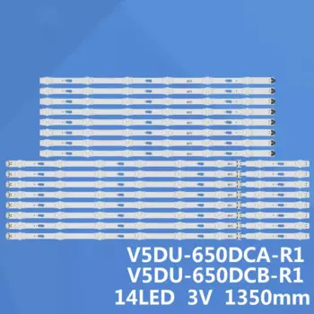 Светодиодная лента для подсветки для Samsung UE65JU6500 UN65JU6500 UN65JU6400 UN65JU7100 UN65KU6300 BN96-34809A UE65JU7090, 16 шт.