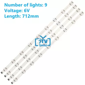 Светодиодная лента для подсветки LG 65UK6300 65UK6470PLC 65UK6400PLF 65UK6300PUE 65uk6300PLB EAV64013801 EAV64013802 EAV63993002, 4 шт.
