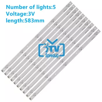 Светодиодная лента для подсветки SVH550AH9 _ 5LED _ REV04 для Hisense 55H6B 55H5C HD550DF-B52 LED 55EC290N NS-55D510NA17 55K220PWG, 50 шт.