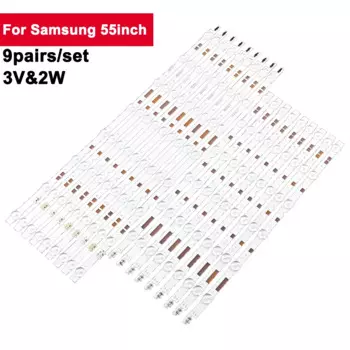 Светодиодная лента для подсветки телевизора, 3 в, 2 Вт, для SAMSUNG 55 дюймов, V5DR_550SCA_L0, 9 пар/комплект, Светодиодная лента UA55JS7200, UN55JS700, UE55JU6870U