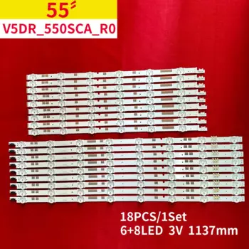 Светодиодная лента для подсветки телевизора 55 дюймов UA55JS7200 UE55JU6872 UE55JU6800 светодиодный UE55JU6872U UE55JU6850 UN55JS7250
