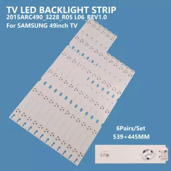 Светодиодная лента для подсветки телевизора Samsung 49 дюймов 2015arc490 _ 3228 _ R05 L06 _ REV1.0 49VLE6524 49GFB6621 49VLE6629BR 49VLE6625BP