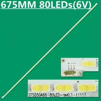 Светодиодная лента для sts550a66 _ 80LED LJ64-03515A H55E10 LED55X5000DE LED55X8000D L55V7300A-3D LE55A700K LTA550HQ20, 20 шт.