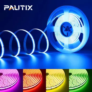 Светодиодная лента PAUTIX, 12 В/24 В постоянного тока, COB, RGB, 840 светодиодов, высокая плотность, RA90, гибкая линейная лента, приглушаемая Светодиодная лента, комнатный декор, подсветка