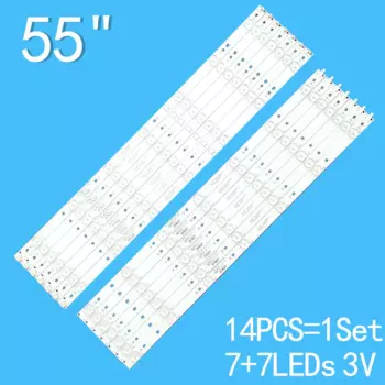 Светодиодная лента подсветки Sony 55 дюймов для 55PFF5701 55PUS6501 LB55072 55PUS6561 55PUS6581 55PUS6101 55PUH6101 GJ-2K16-550-D714-V4-L R
