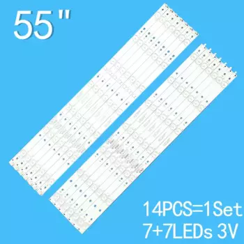 Светодиодная лента подсветки Sony 55 дюймов для 55PFF5701 55PUS6501 LB55072 55PUS6561 55PUS6581 55PUS6101 55PUH6101 GJ-2K16-550-D714-V4-L R