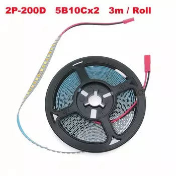 Светодиодная лента QINGYING SMD2835 3000K+6500K 7мм