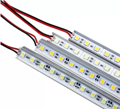 Светодиодная лента SMD5050, 0,5 м, 12 В постоянного тока, 36 светодиосветодиодный, s, корпус из алюминиевого сплава светодиодный Светодиодная лента, бесплатная доставка