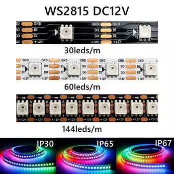 Светодиодная лента TNALANT RGBIC 30/60/144 LEDs/m DC12V