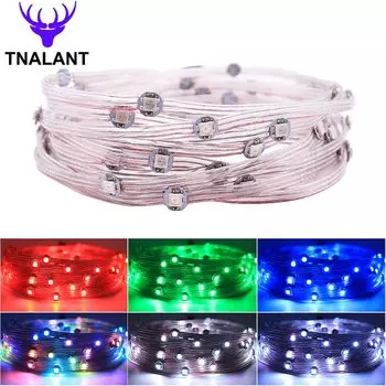 Светодиодная лента TNALANT WS2812B RGB 50/100 LED 5V