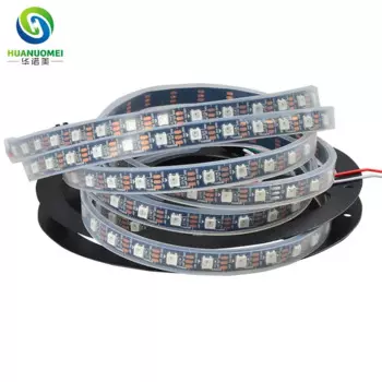 Светодиодная лента ws2812b, 5 м, 60 светодисветодиодный Дов, Пиксельная, rgb, ws2812, 5 В, Светодиодная лента для телевизора, 5050 smd light s ws2811, черная Водонепроницаемая силиконовая печатная плата IP67