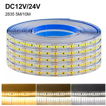 Светодиодная лента XUNATA 5м/10м SMD2835 теплый/холодный белый