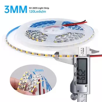 Светодиодная лента XUNATA RGB 120LED/м 3мм/5мм/8мм DC5V