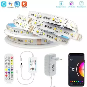 Светодиодная лента YSRSAI 1-5 м RGB+CCT 90leds/m с пультом