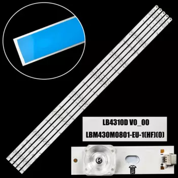 Светодиодная лента заднего света для 43PUS7304 43PUS6754/12 43PUS6754 LB4310D V0_00 43PUS6704/12 43PUS7855 43PUS7304/12
