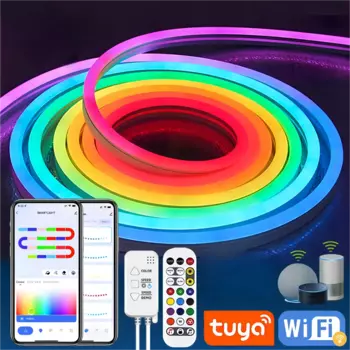 Светодиодная неоновая лента с поддержкой Wi-Fi, 96 светодиодов/м
