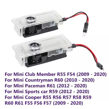 Светодиодная подсветка для двери автомобиля, фотоаксессуары для Mini Works Cooper R55 R56 R57 R58 R59 R60 R61 F55 F56 F57 R55 F54 R60 R61
