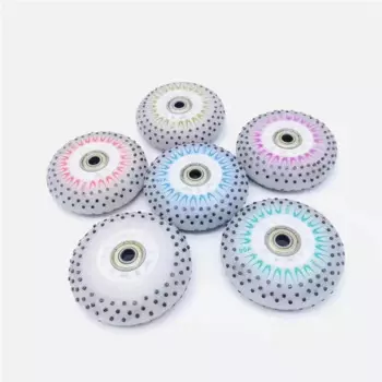 Светодиодные роликовые коньки с подшипником ABEC7 608z, роликовые коньки Flash Shine для SEBA Slide Slalom 90A 72 мм 76 мм 80 мм