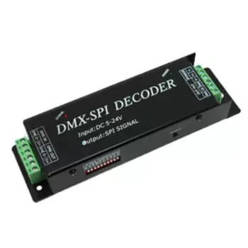 Светодиодный контроллер сигнала DMX200 SPI DMX для декодера для 2801 6803 2812 2811, световая лента, 5 В постоянного тока, 12 В, 24 В, прочное, тонкое качество изготовления