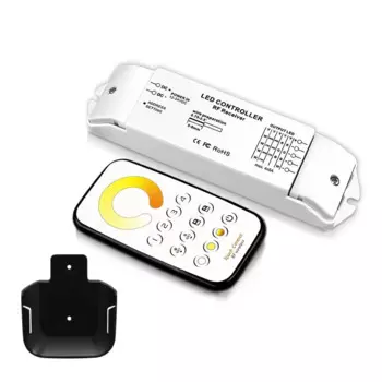 Светодиодный мини-контроллер с несколькими зонами T7 + R4M DC12V-24V RF, дистанционное управление, 10 режимов изменения режима Строб и выцветания, 4096 серых шкал на канал
