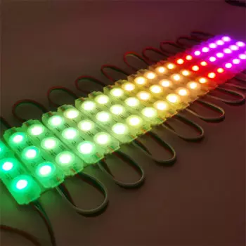Светодиодный модуль для вывески, буква, полноцветный светодиодный модуль SMD 5050 RGB DC12V 3 светодиода 0,72 Вт WS 2811