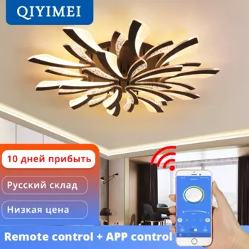 Потолочная люстра QIYIMEI белая/черная