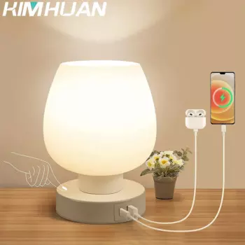 Светодиодный настольный ночник для чтения, сенсорное затемнение, стекло, USB-настольные лампы, спальня, гостиная, кабинет, защита глаз, настольные лампы