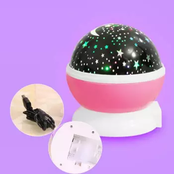Светодиодный ночник, звездное небо, луна, лампа, USB проектор, звездное небо, автоматическая вращающаяся Новогодняя гирлянда, светодиодный светильник, украшение